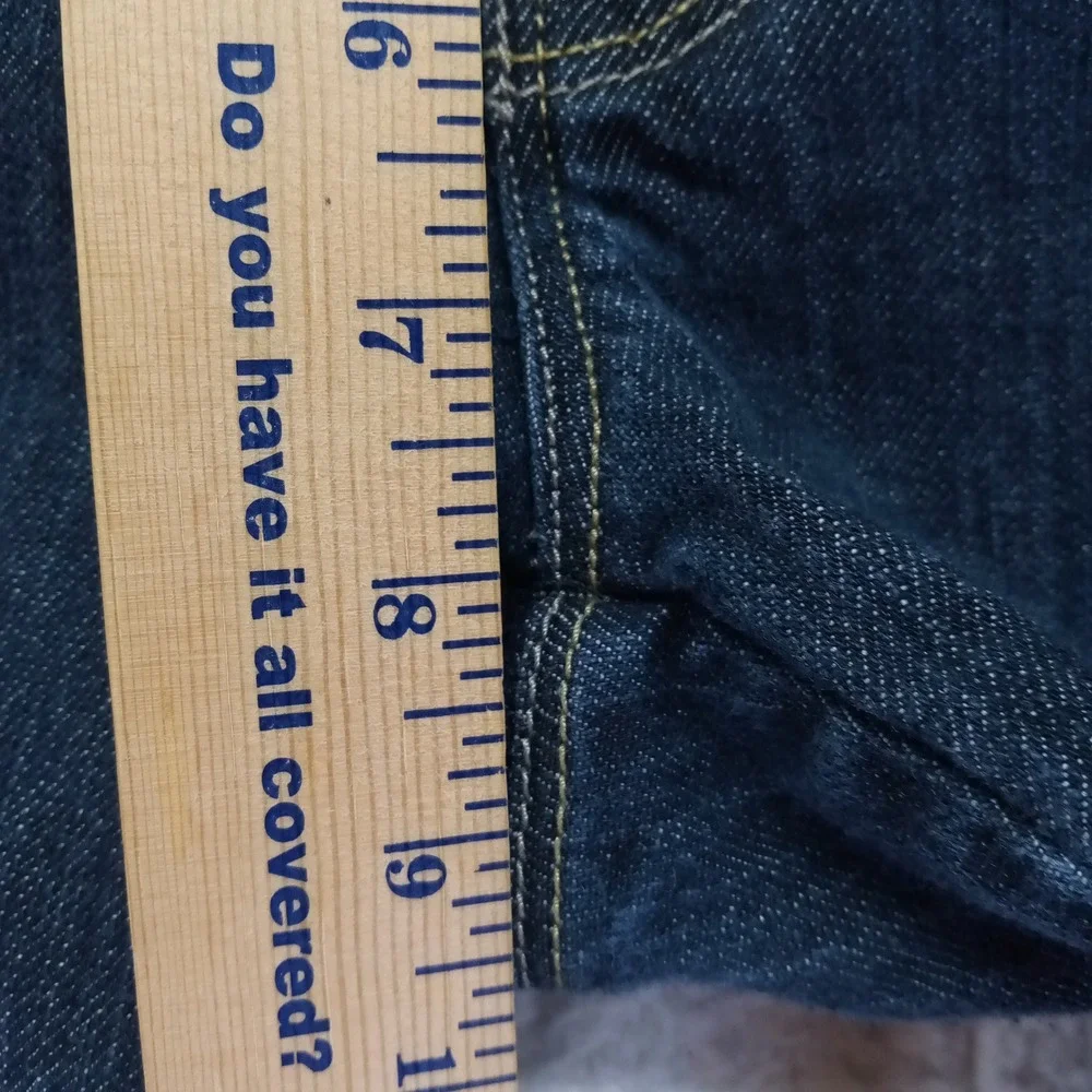 Lee One True‎ Fit Dark Wash Denim Capris Womens 12M Low Rise Cropped Jeans